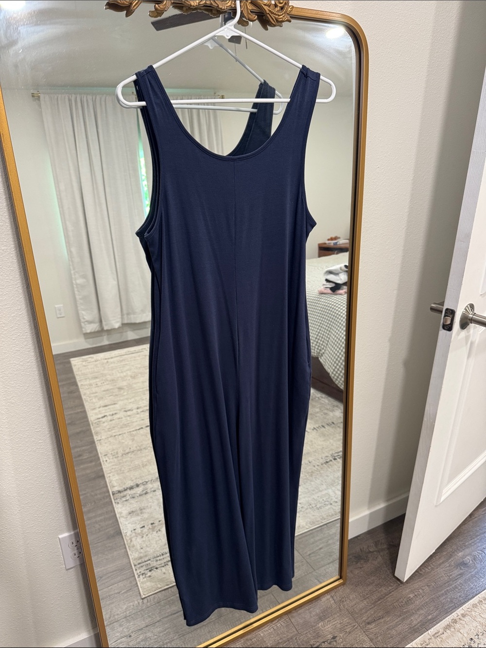 Women’s Navy Sleeveless romper